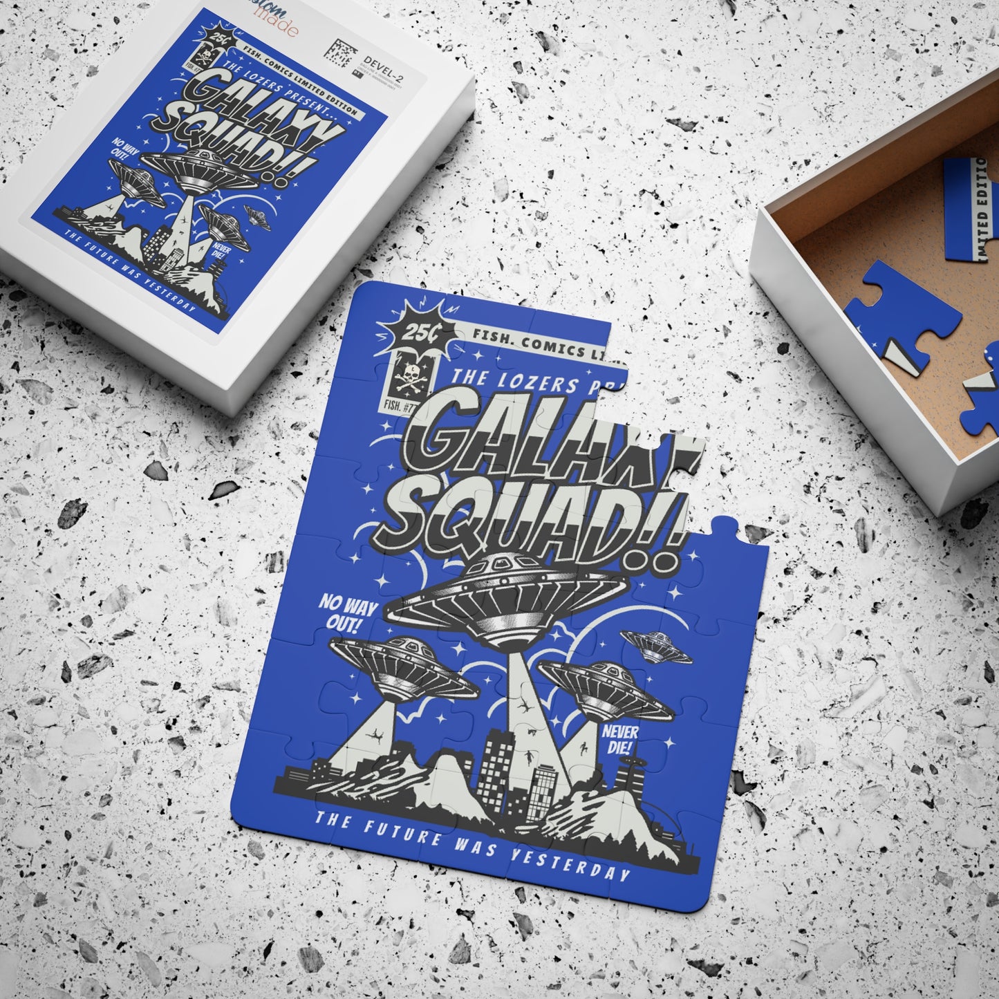 The GALAXY SQUAD!! Comic Book Kid's Puzzle (Cerulean)