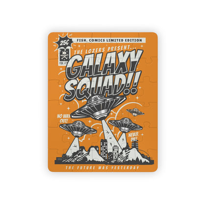 The GALAXY SQUAD!!" Comic Book Kid's Puzzle (Orange Soda)