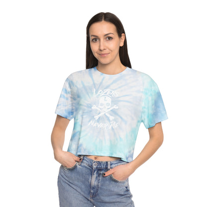 "Groovy Baby" Women's Tie-Dye Crop Tee
