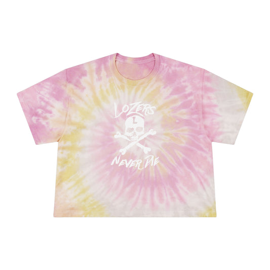 "Groovy Baby" Women's Tie-Dye Crop Tee
